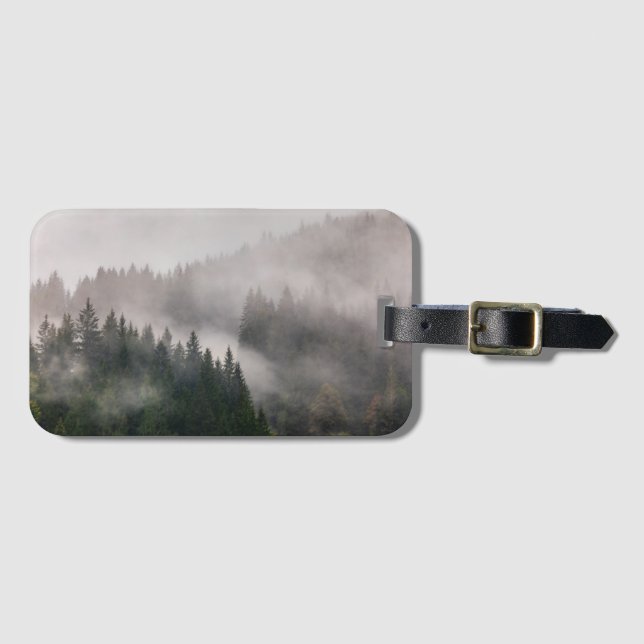 Misty Forest in the Mountains Luggage Tag (Front Horizontal)