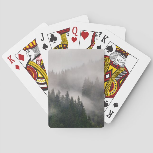 Misty Forest in the Mountains Poker Cards (Back)