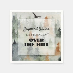 Misty Forest Masculine Birthday Party Napkins