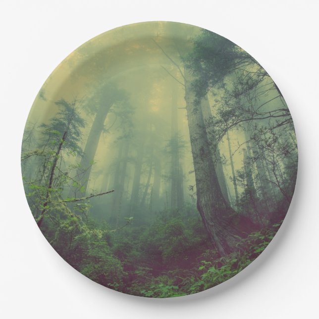 Misty Forest Paper Plates (Front)