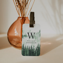 Misty Forest Personalized Luggage Tag