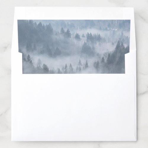 Misty Forest Valley Envelope Liner