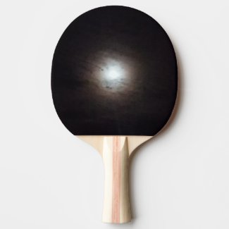 Misty Full Moon Ping Pong Paddle