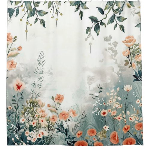 Misty Garden Shower Curtain