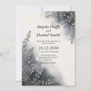 Misty Glen Urquhart Tartan Wedding Invitation