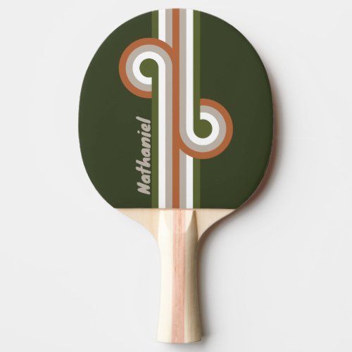 Misty Grove Stripe Loop with Name Ping Pong Paddle