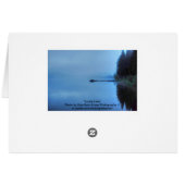 Misty Lake, Dock and Boat Nature Scene (Back Horizontal)