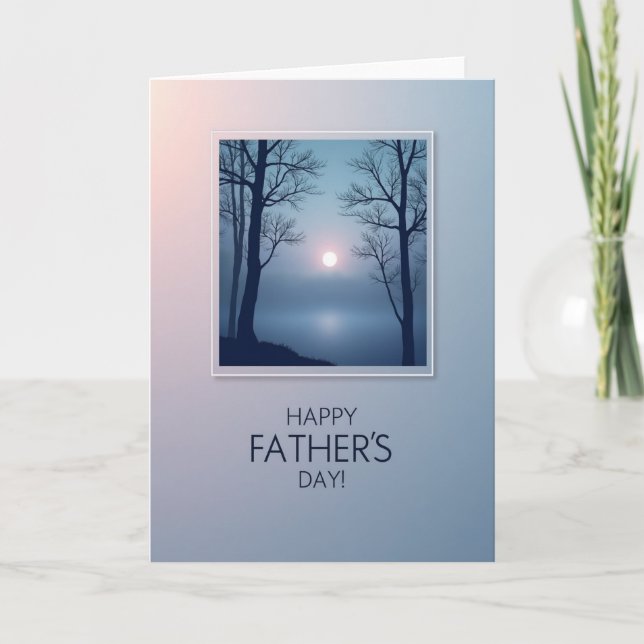 Misty Lake Fathers Day Gift Card (Front)