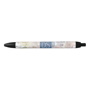 Misty Lake Lovely Soft Dusty Hued Floral Custom Pen