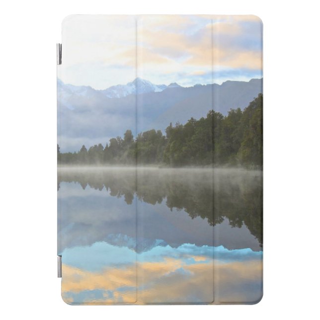 Misty Lake Trees Reflection Tranquil Nature Photo iPad Pro Cover (Front)
