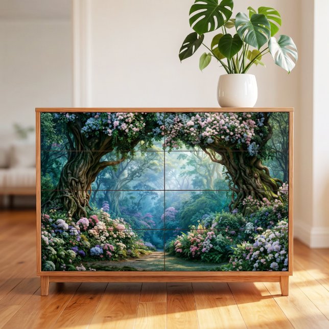 Misty Lavender Enchanted Forest Arch Decoupage Tissue Paper (Creator Uploaded)