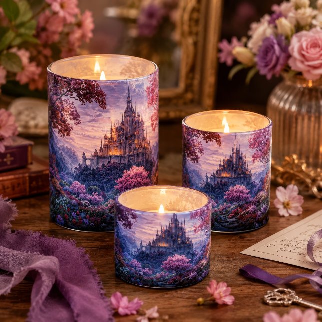 Misty Lavender Forest Gothic Castle Tissue Paper (Creator Uploaded)