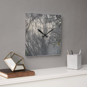 Misty Magical Wall Clock, 27.3 cm Square Acrylic Clock