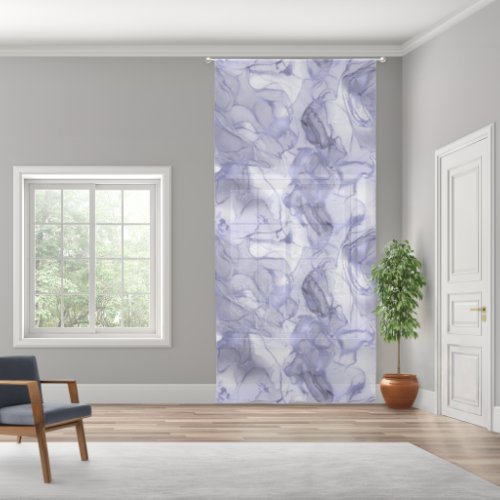 Misty Marble Abstract Violet ID705 Sheer Curtains