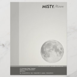 Misty Moon (Felt Paper) Letterhead