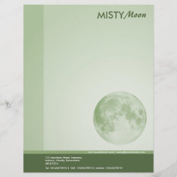 Misty Moon Green Letterhead