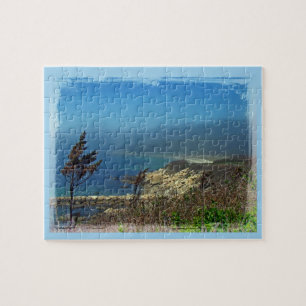 Misty Morning at Nobska Point - Cape Cod MA Jigsaw Puzzle