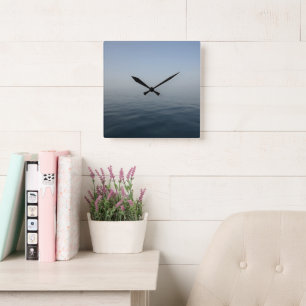 Misty Morning Capri Ocean Bliss 1 Square Wall Clock
