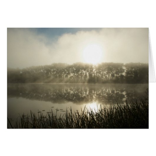 Misty morning - card (Front Horizontal)