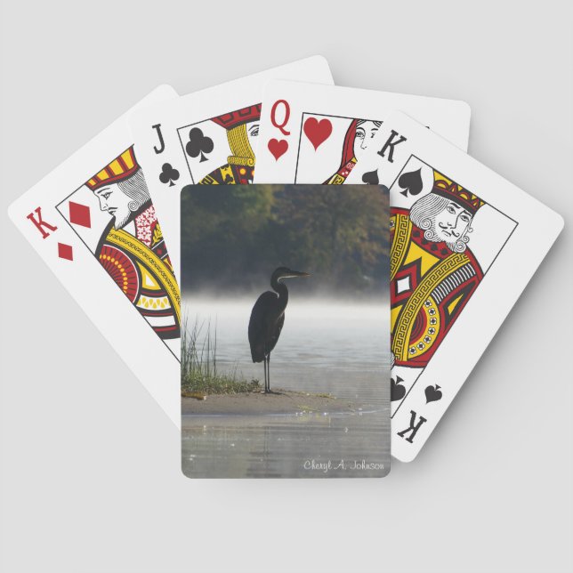 Misty Morning Contemplation Playing Cards (Back)