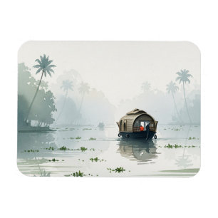 Misty Morning in Kerala India Magnet