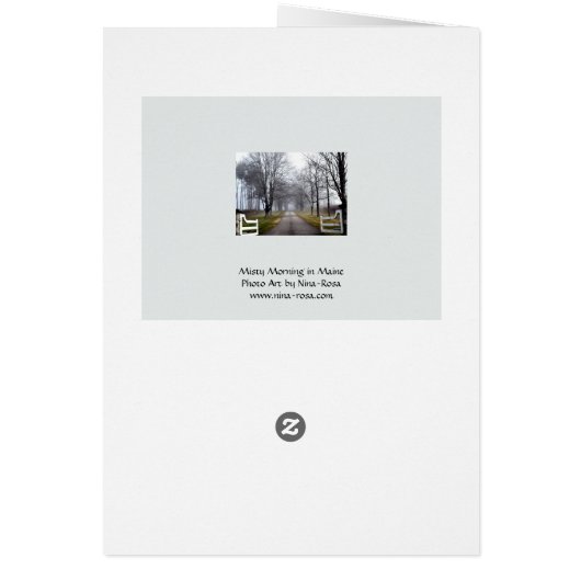 Misty Morning in Maine (Back)