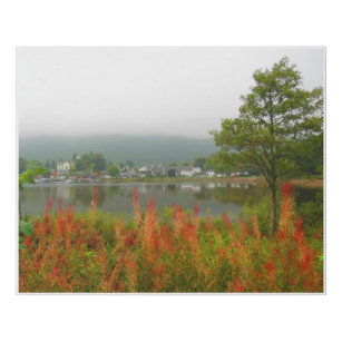 Misty Morning in Scotland 20x16 Faux Canvas Print