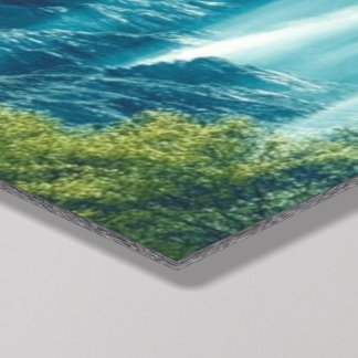 Misty Morning in the Mountains Acrylic Photo Tile