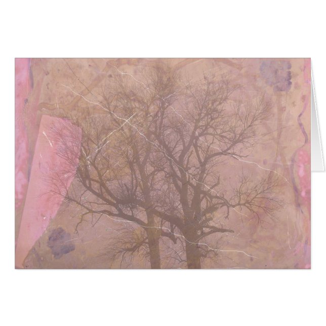 Misty Morning Trees Digital Art Cards (Front Horizontal)