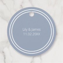 Misty Morning Wedding Favor Tags with Anchor