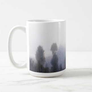 Misty Mountain Forest Landscape Coffee Mug