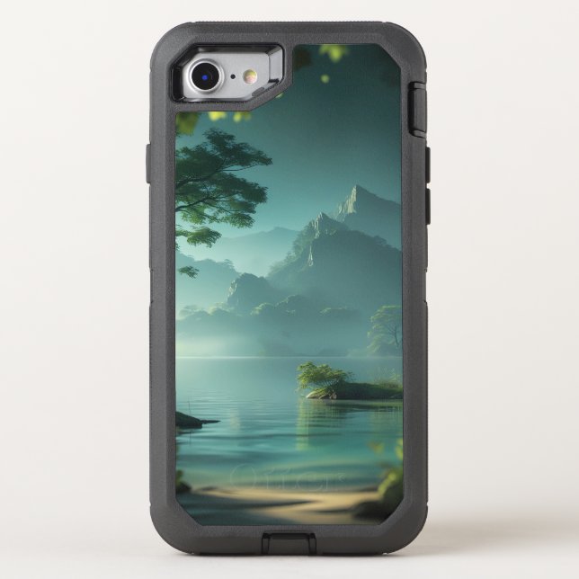 Misty Mountain Lake Phone Case (Back)