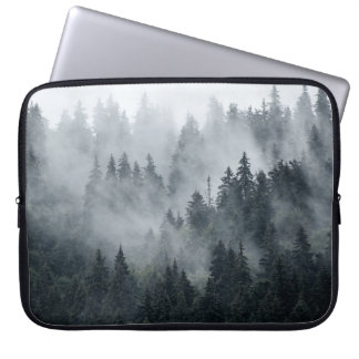 Misty Mountain Landscape Vintage Style Laptop Sleeve