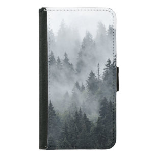 Misty Mountain Landscape Vintage Style Samsung Galaxy S5 Wallet Case