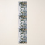 Misty Mountain Peaks Rocks Tranquility Serenity Ge Scarf