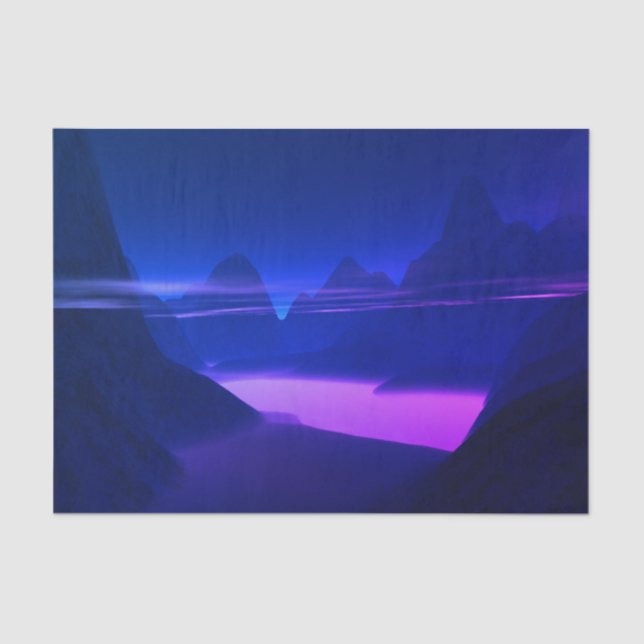Misty Mountain Purple Tissue Paper (Front)