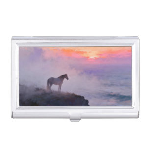 Misty Mountain Top Memories Business Card Case