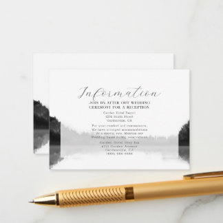 Misty Mountain Wedding Enclosure Card