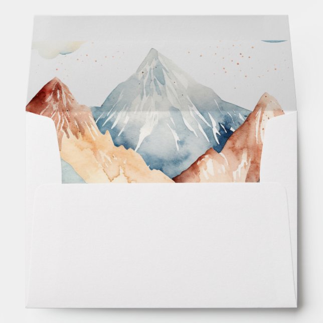 Misty Mountain Wedding Envelope (Back (Bottom))