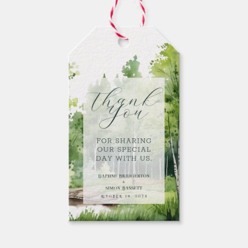 Misty Mountain Wedding Gift Tags
