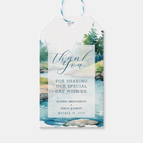 Misty Mountain Wedding Gift Tags