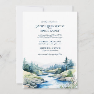 Misty Mountain Wedding  Invitation