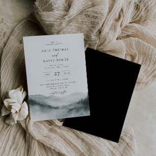 Misty Mountain Wedding Invitation