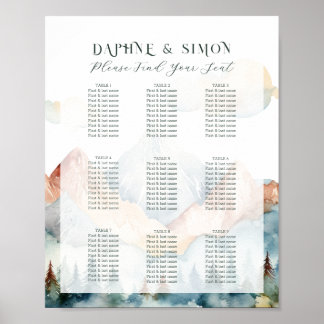 Misty Mountain Wedding Poster