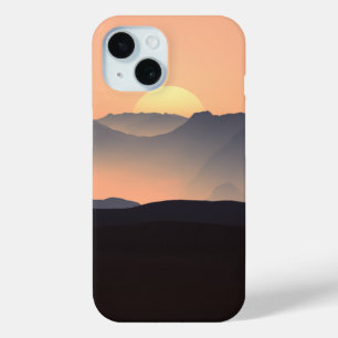 Misty Mountains at Sunset iPhone 15 Case