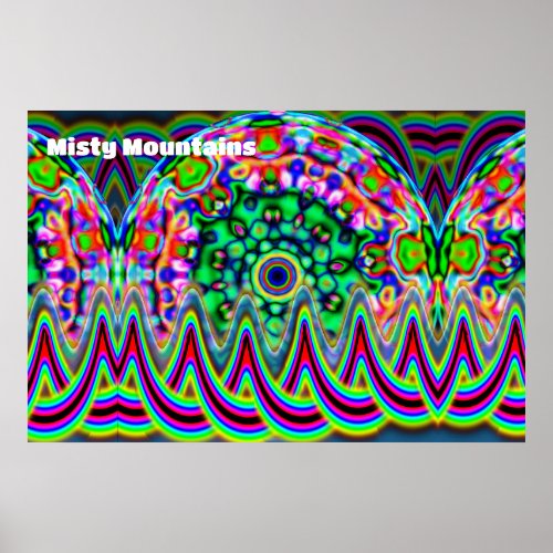 Misty Mountains edit text Poster