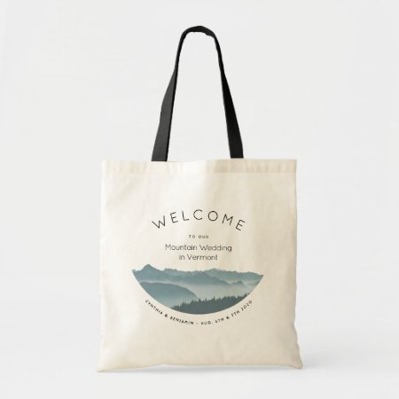 Misty Mountains Hotel Welcome Wedding Bag