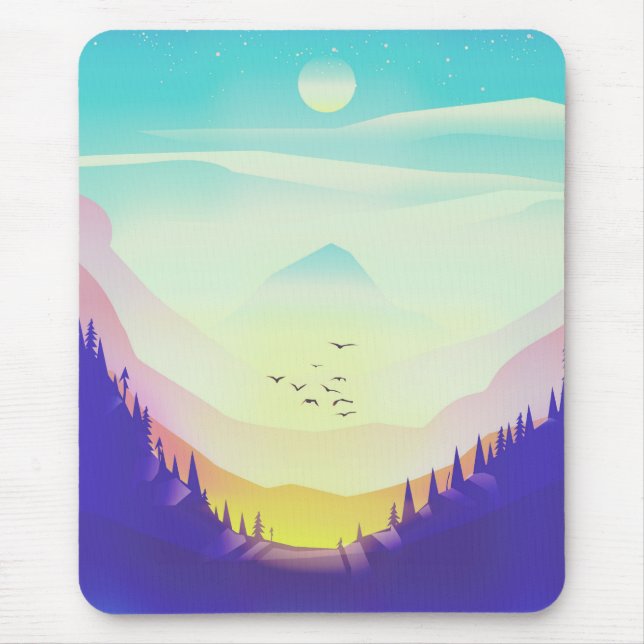 Misty Mountains Mouse Pad (Front)
