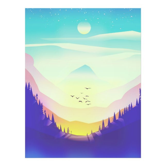 Misty Mountains Photo Print (Front)