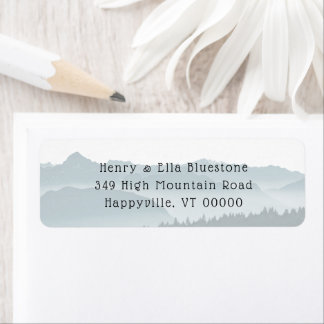 Misty Mountains Return Address labels
